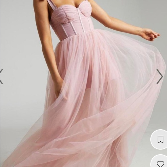 Dresses Emmary Bustier Bodice Tulle Gown In Pink Poshmark